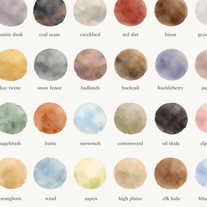 The Colors of Wyoming - Watercolor Print