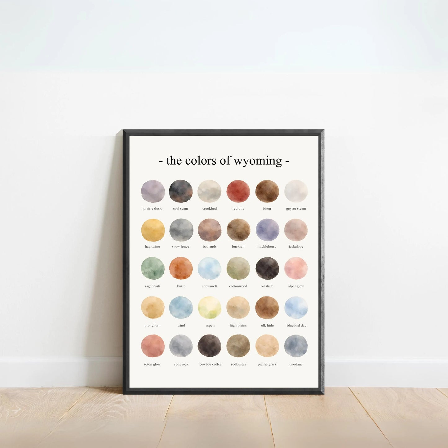 The Colors of Wyoming - Watercolor Print