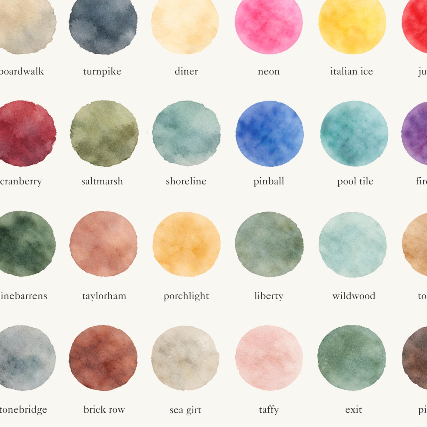 The Colors of New Jersey - Watercolor Print
