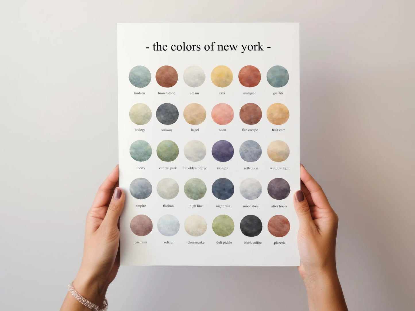 The Colors of New York - Watercolor Print