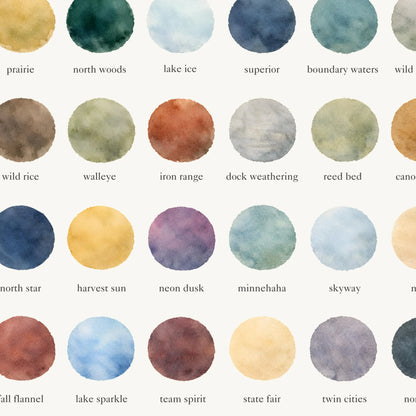 The Colors of Minnesota - Watercolor Print