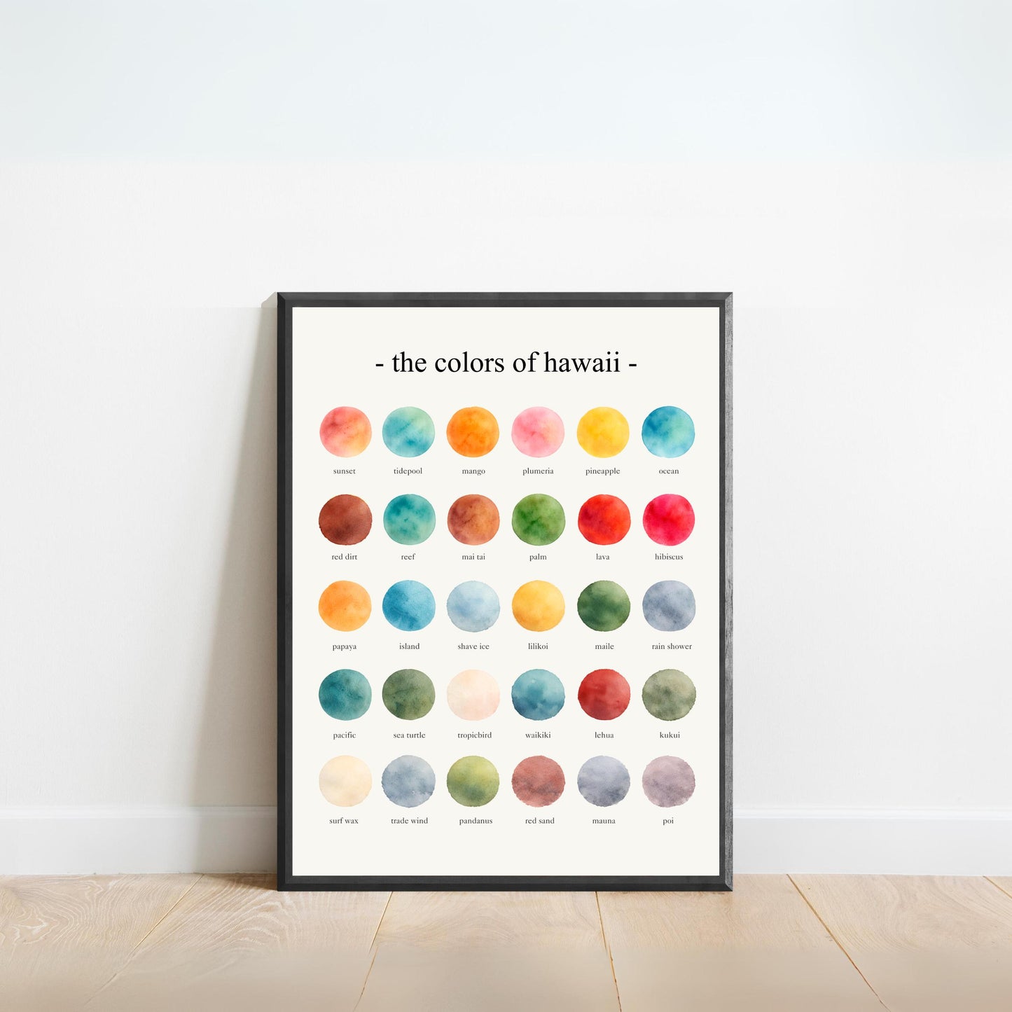 The Colors of Hawaii - Watercolor Print