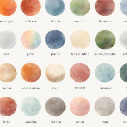 The Colors of San Francisco – Watercolor