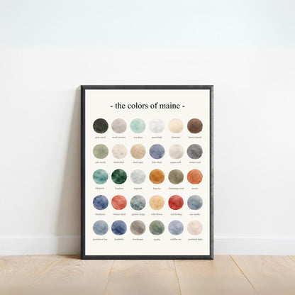 The Colors of Maine - Watercolor Print
