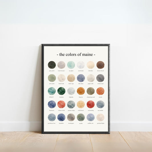 The Colors of Maine - Watercolor Print