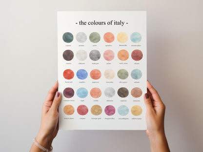The Colours of Italy - Watercolor Print