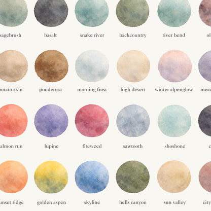 The Colors of Idaho - Watercolor Print