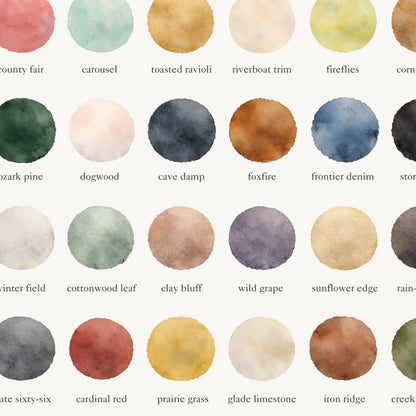 The Colors of Missouri - Watercolor Print