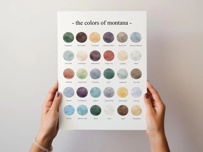 The Colors of Montana - Watercolor Print