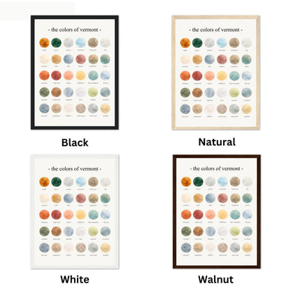 The Colors of Vermont - Watercolor Print