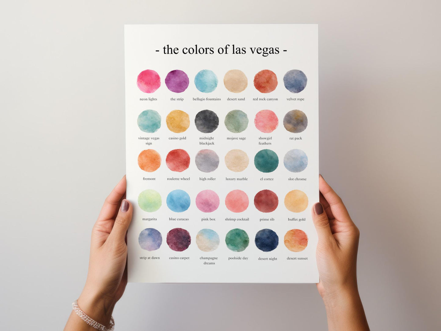 The Colors of Las Vegas – Watercolor