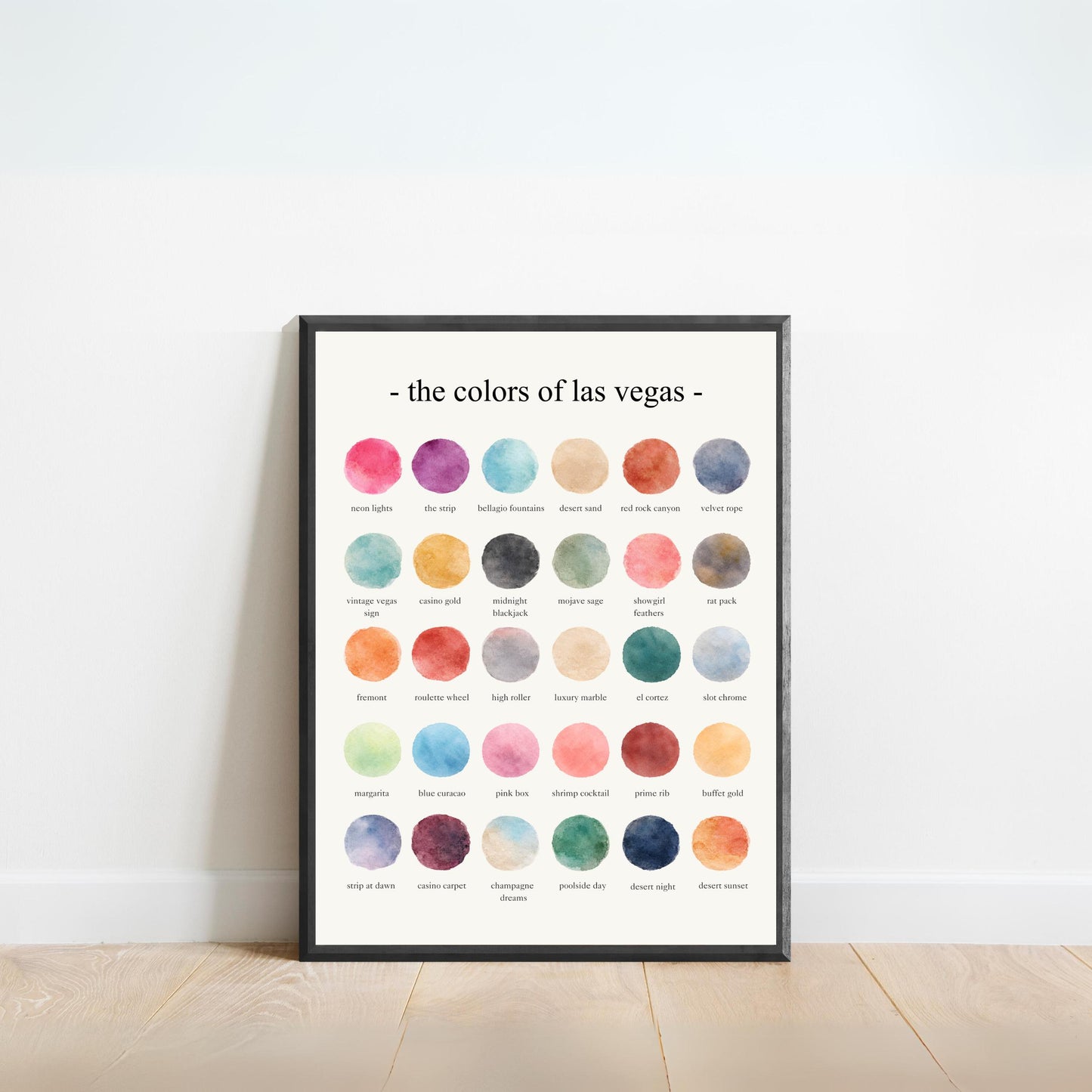 The Colors of Las Vegas – Watercolor
