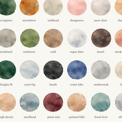 The Colors of Oregon - Watercolor Print