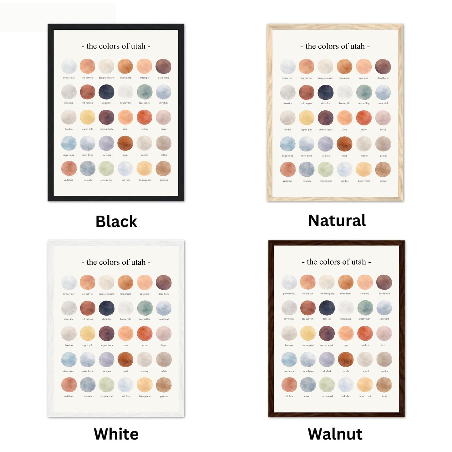 The Colors of Utah - Watercolor Print