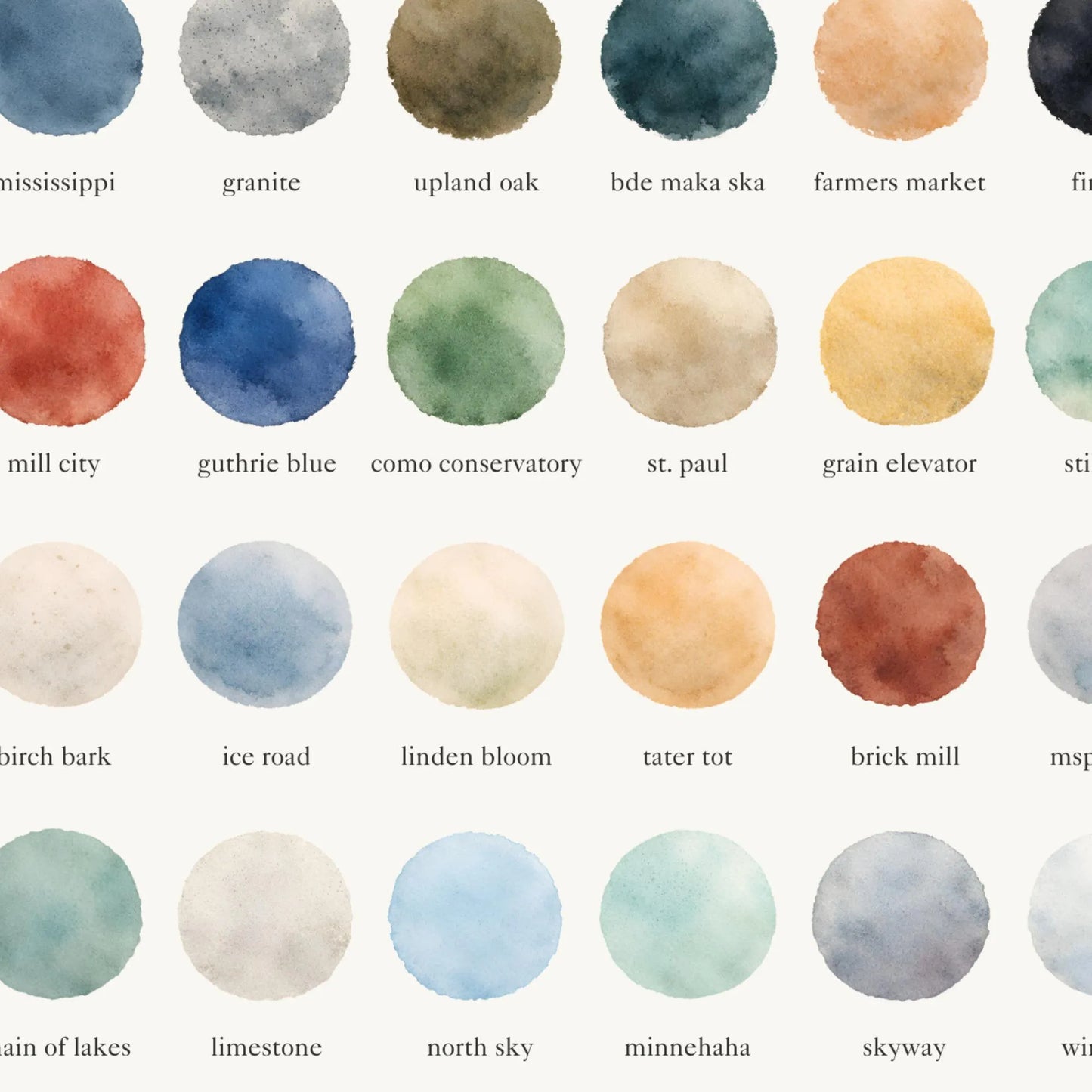 The Colors of Minneapolis – Watercolor