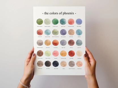 The Colors of Phoenix – Watercolor