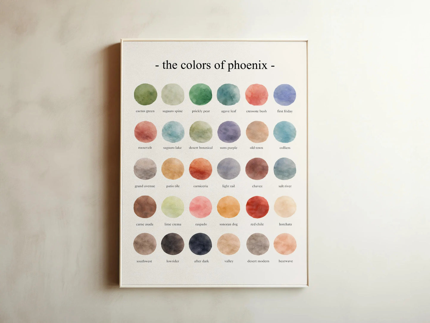 The Colors of Phoenix – Watercolor