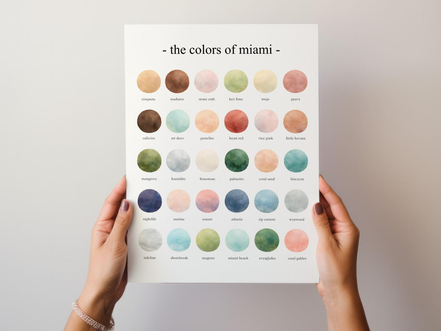 The Colors of Miami – Watercolor