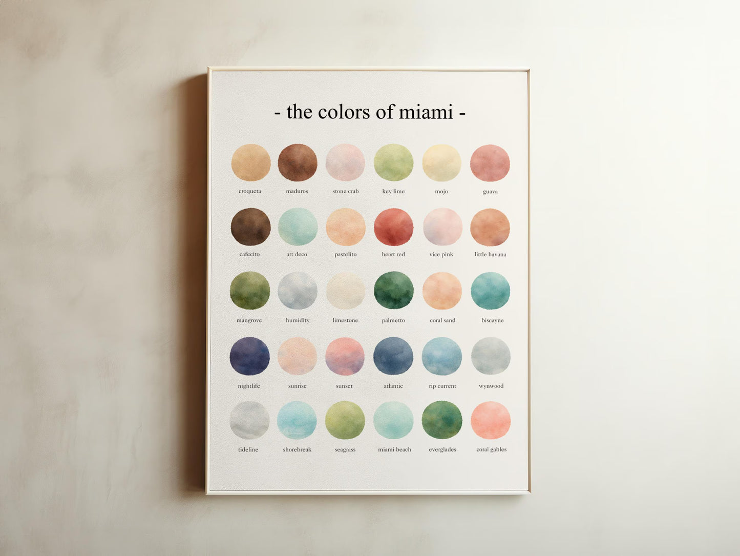 The Colors of Miami – Watercolor