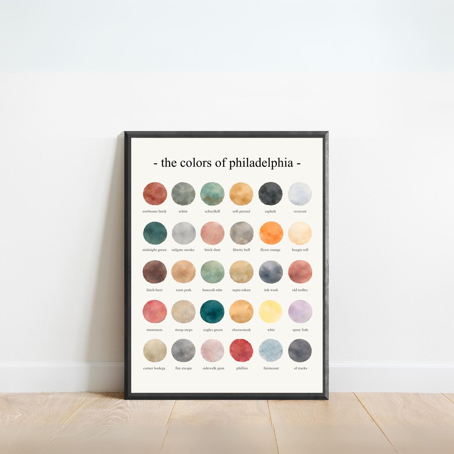 The Colors of Philadelphia  – Watercolor
