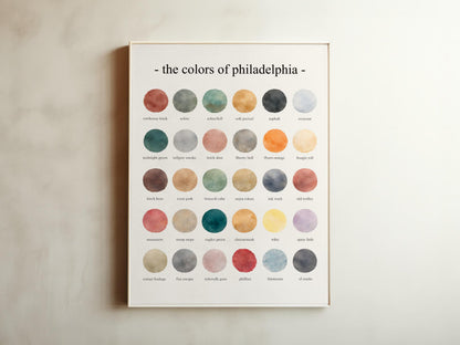The Colors of Philadelphia  – Watercolor