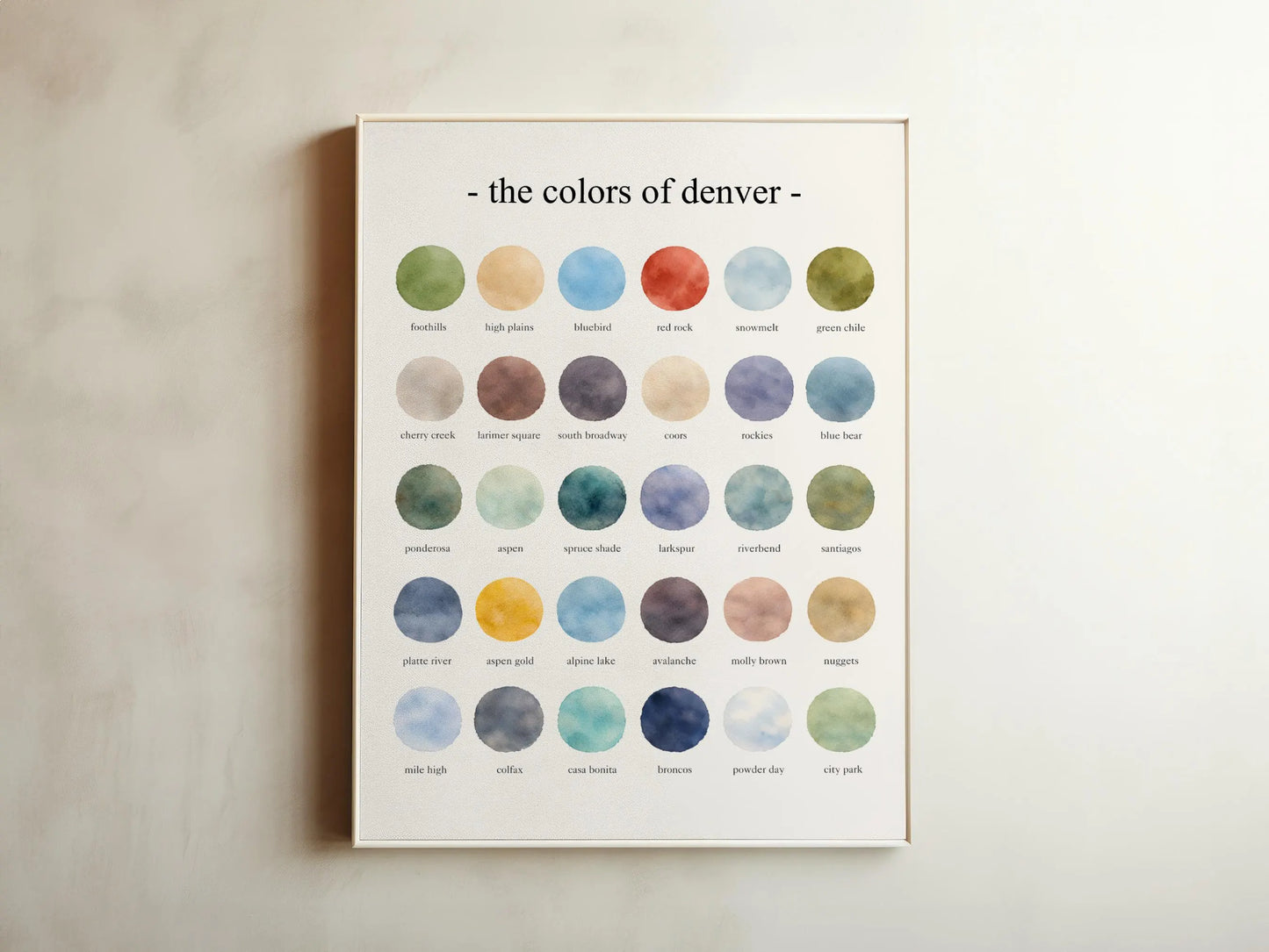 The Colors of Denver – Watercolor