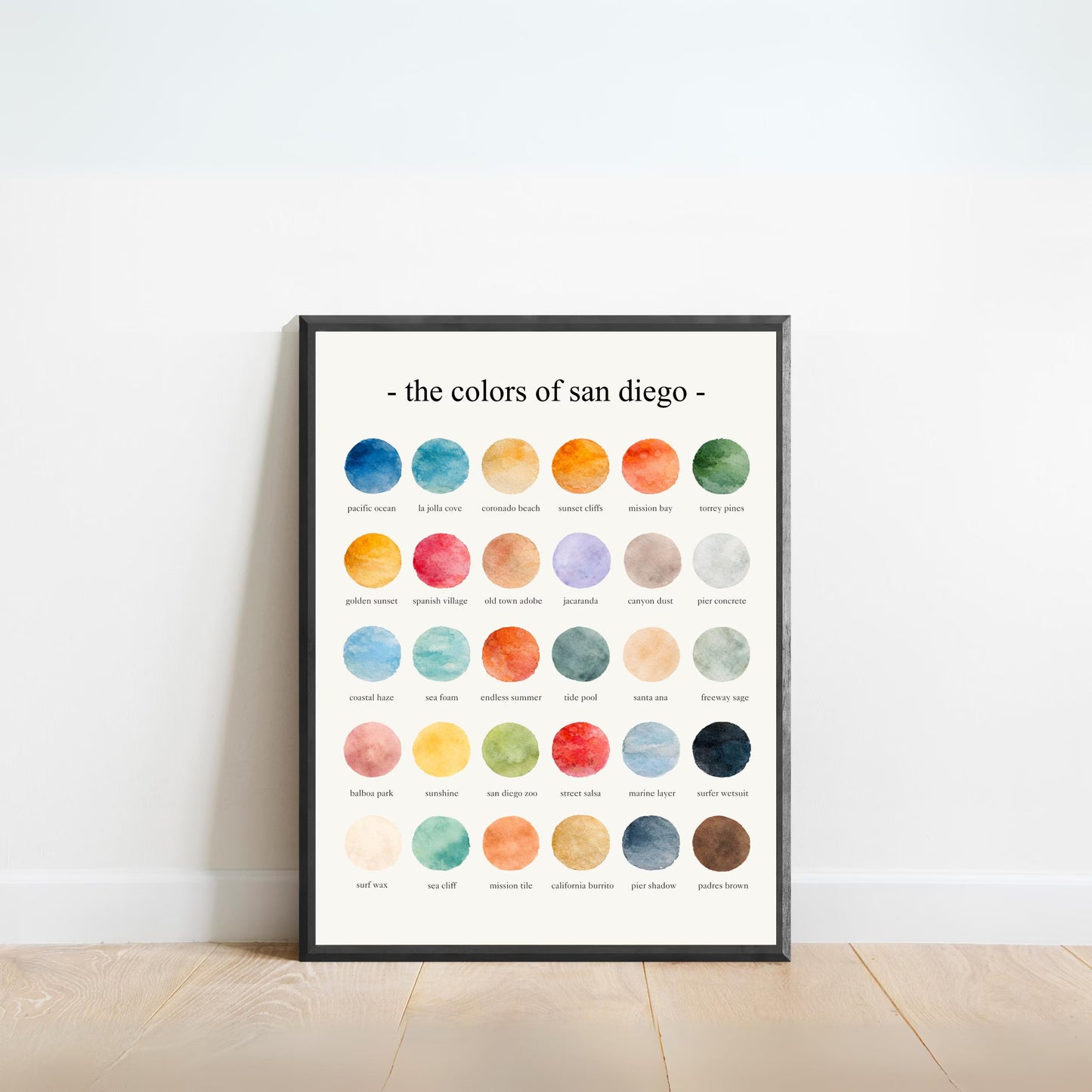 The Colors of San Diego – Watercolor