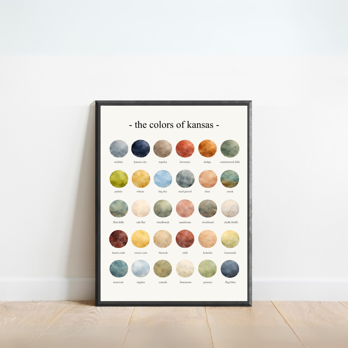 The Colors of Kansas  – Watercolor