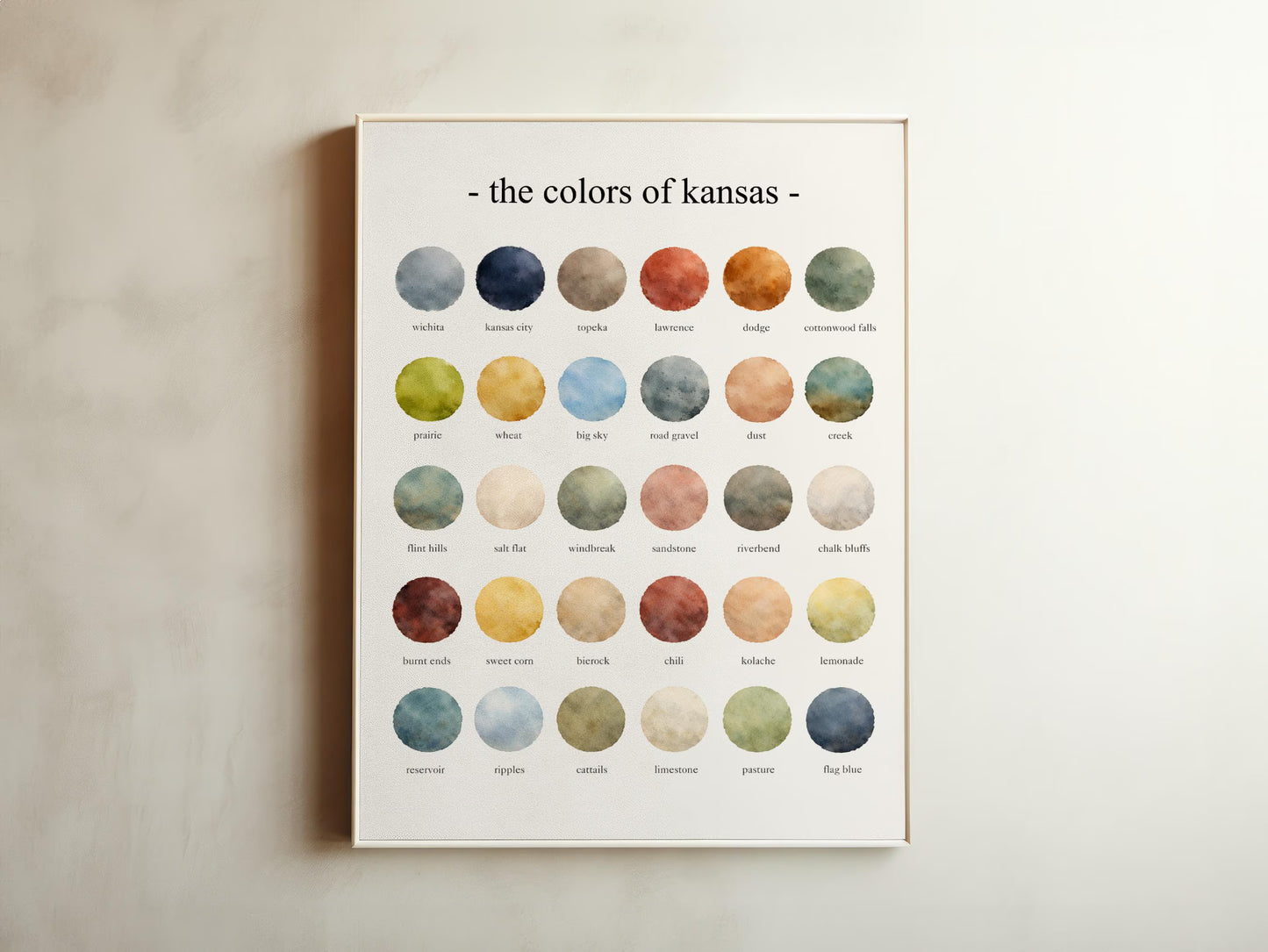 The Colors of Kansas  – Watercolor