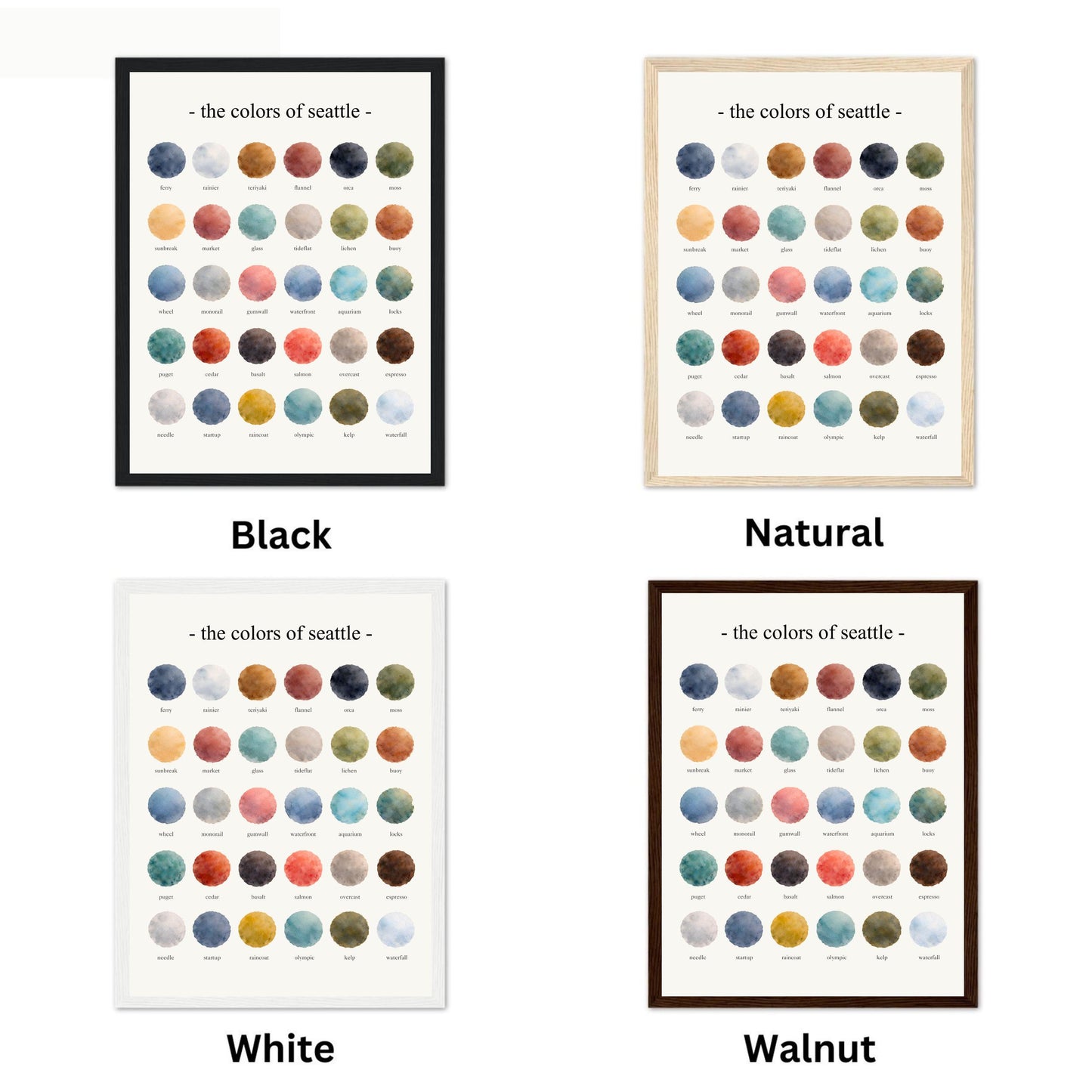 The Colors of Seattle – Watercolor