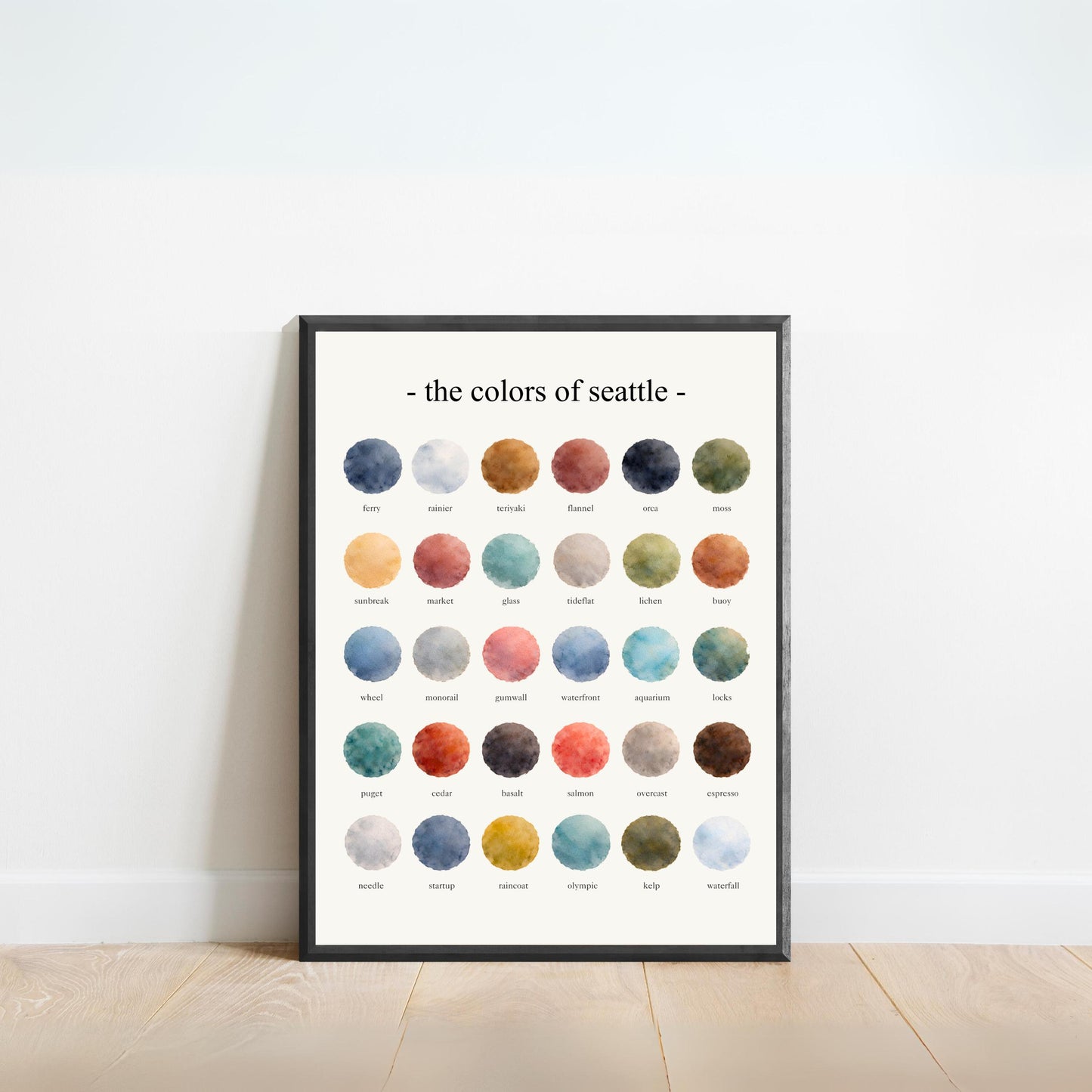 The Colors of Seattle – Watercolor