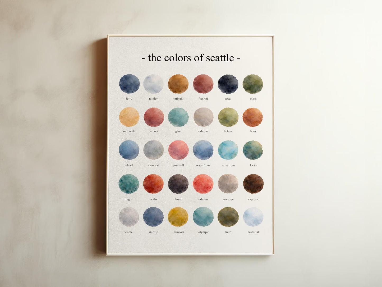 The Colors of Seattle – Watercolor
