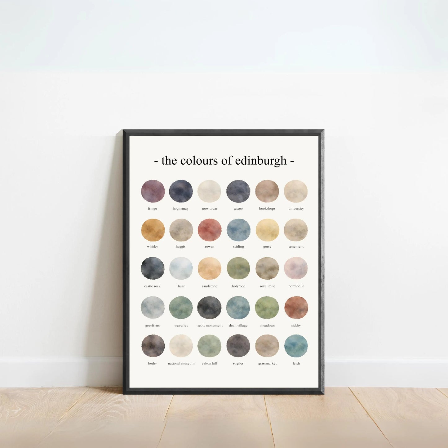 The Colours of  Edinburgh  – Watercolor