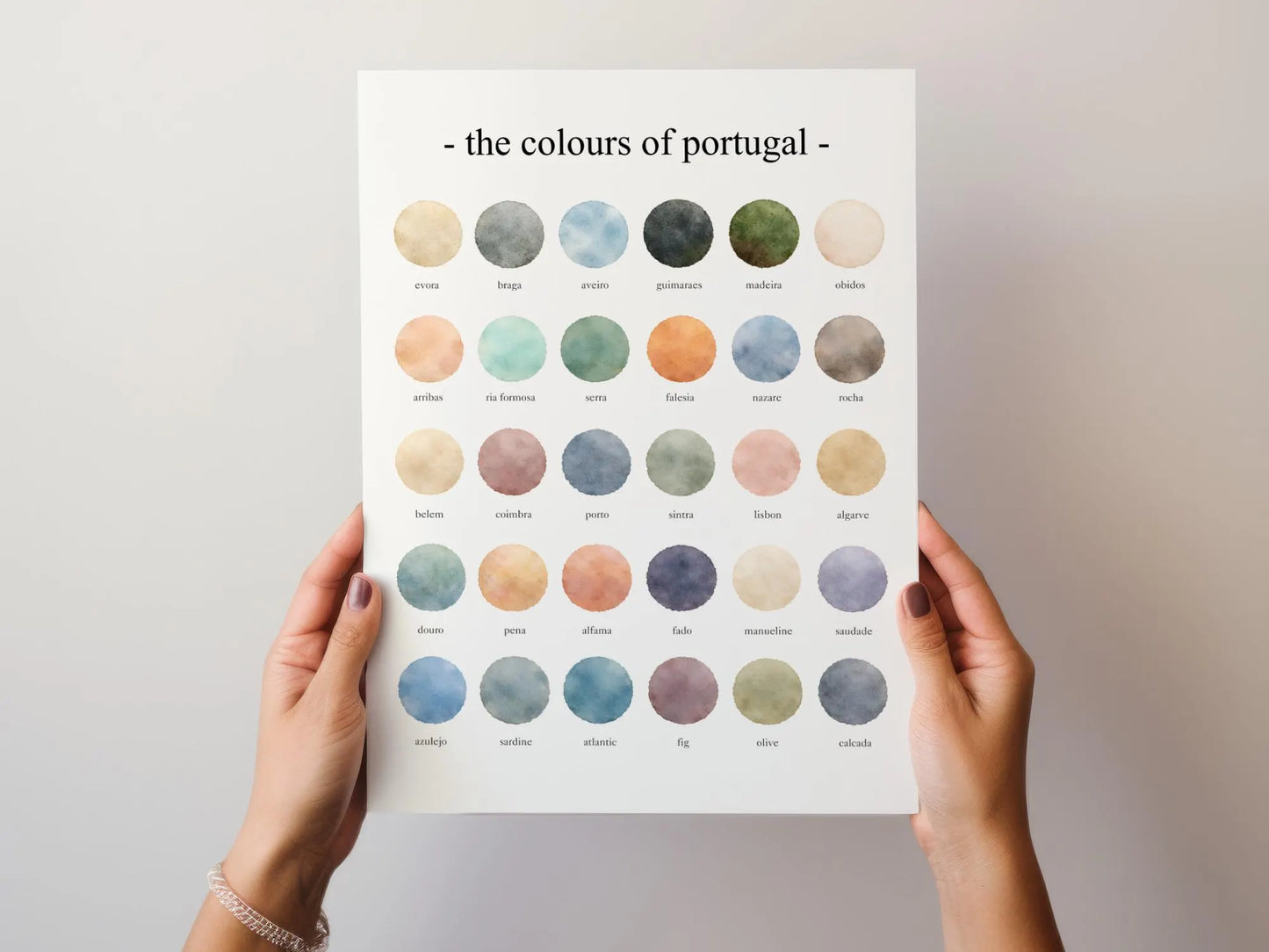 The Colours of Portugal - Watercolor Print