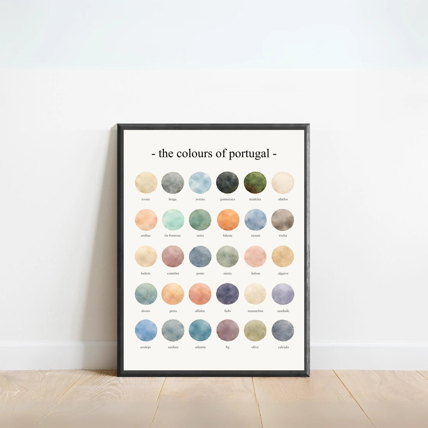 The Colours of Portugal - Watercolor Print