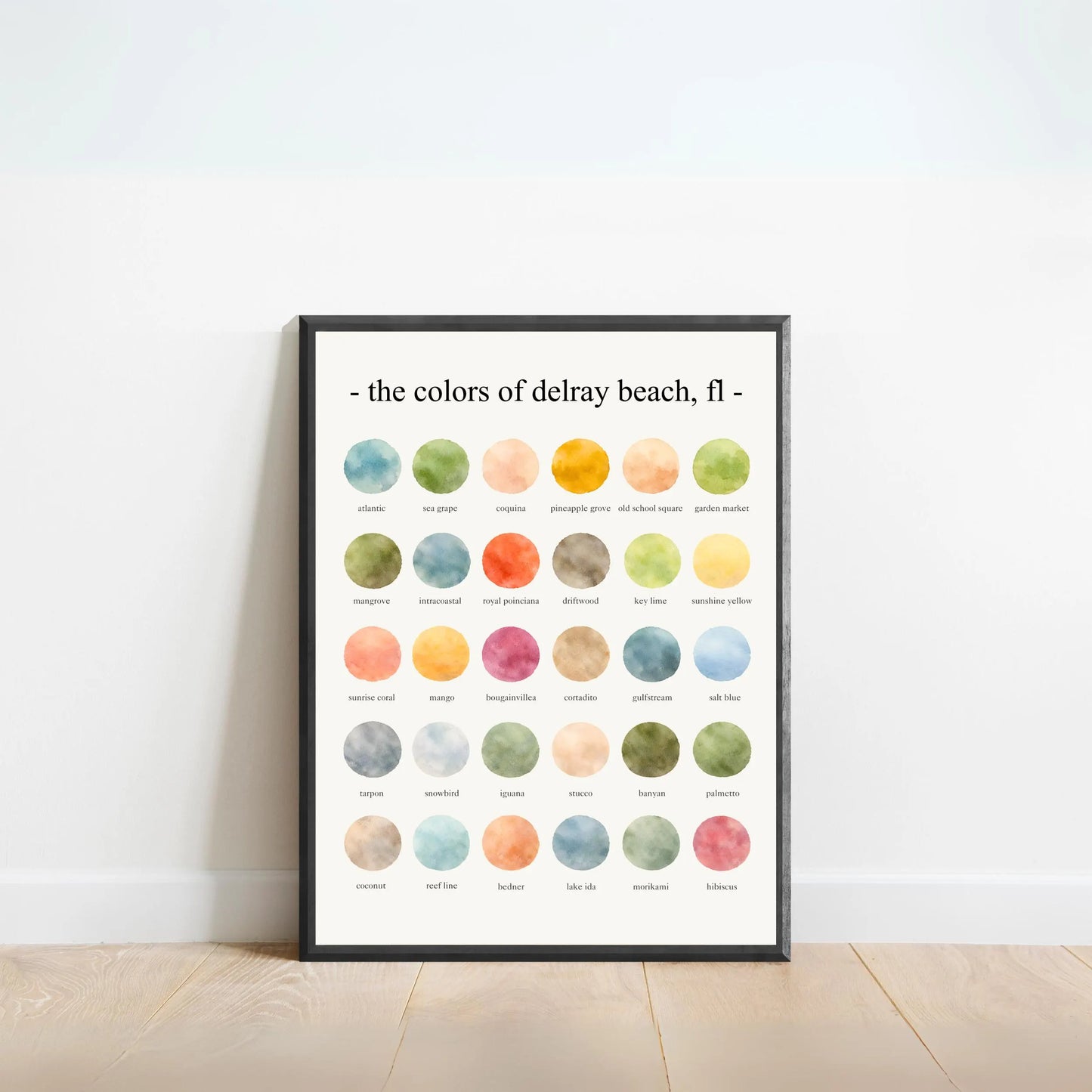 The Colors of Delray Beach, FL – Watercolor