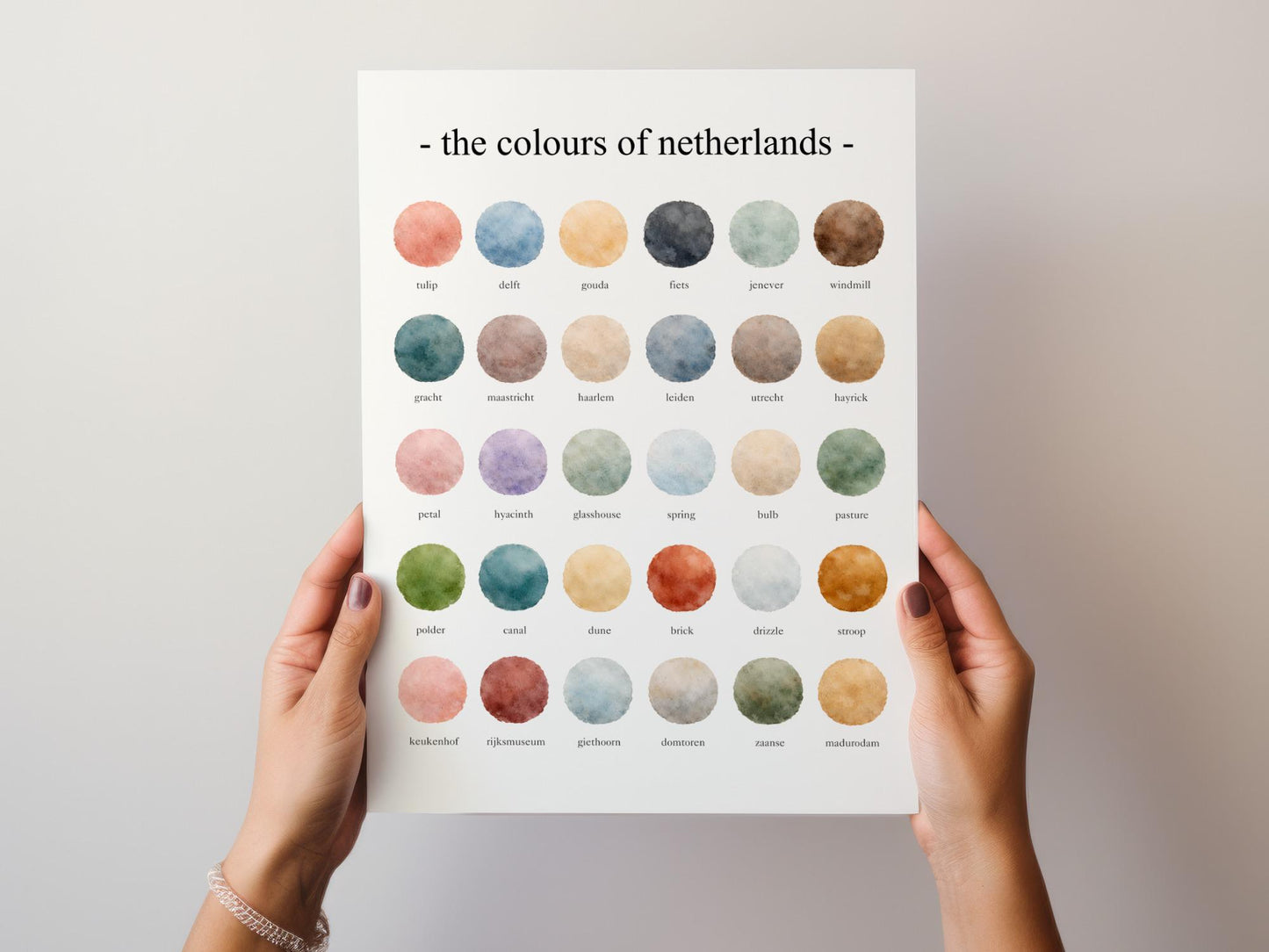 The Colours of Netherlands - Watercolor Print