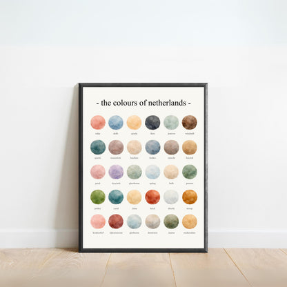 The Colours of Netherlands - Watercolor Print