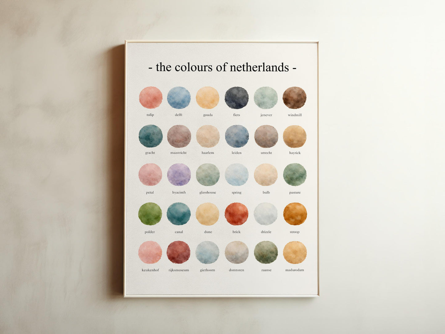 The Colours of Netherlands - Watercolor Print
