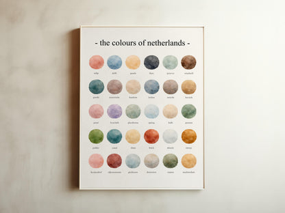The Colours of Netherlands - Watercolor Print