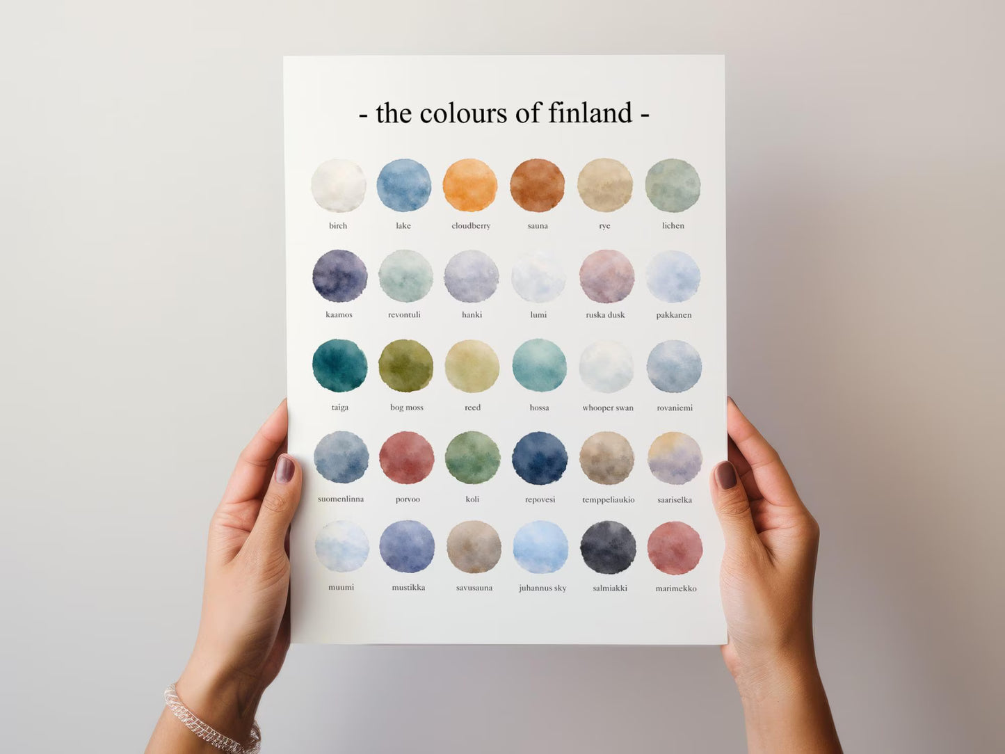 The Colours of  Finland – Watercolor
