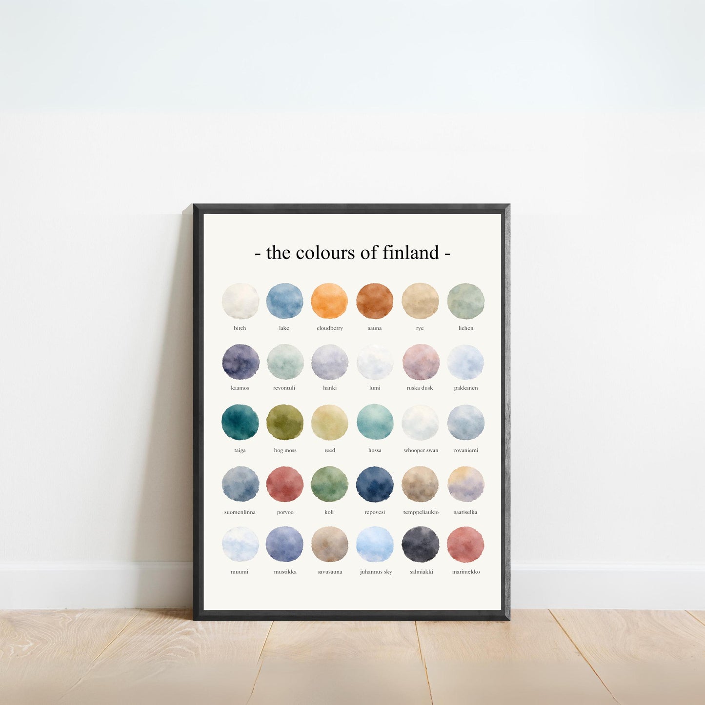 The Colours of  Finland – Watercolor