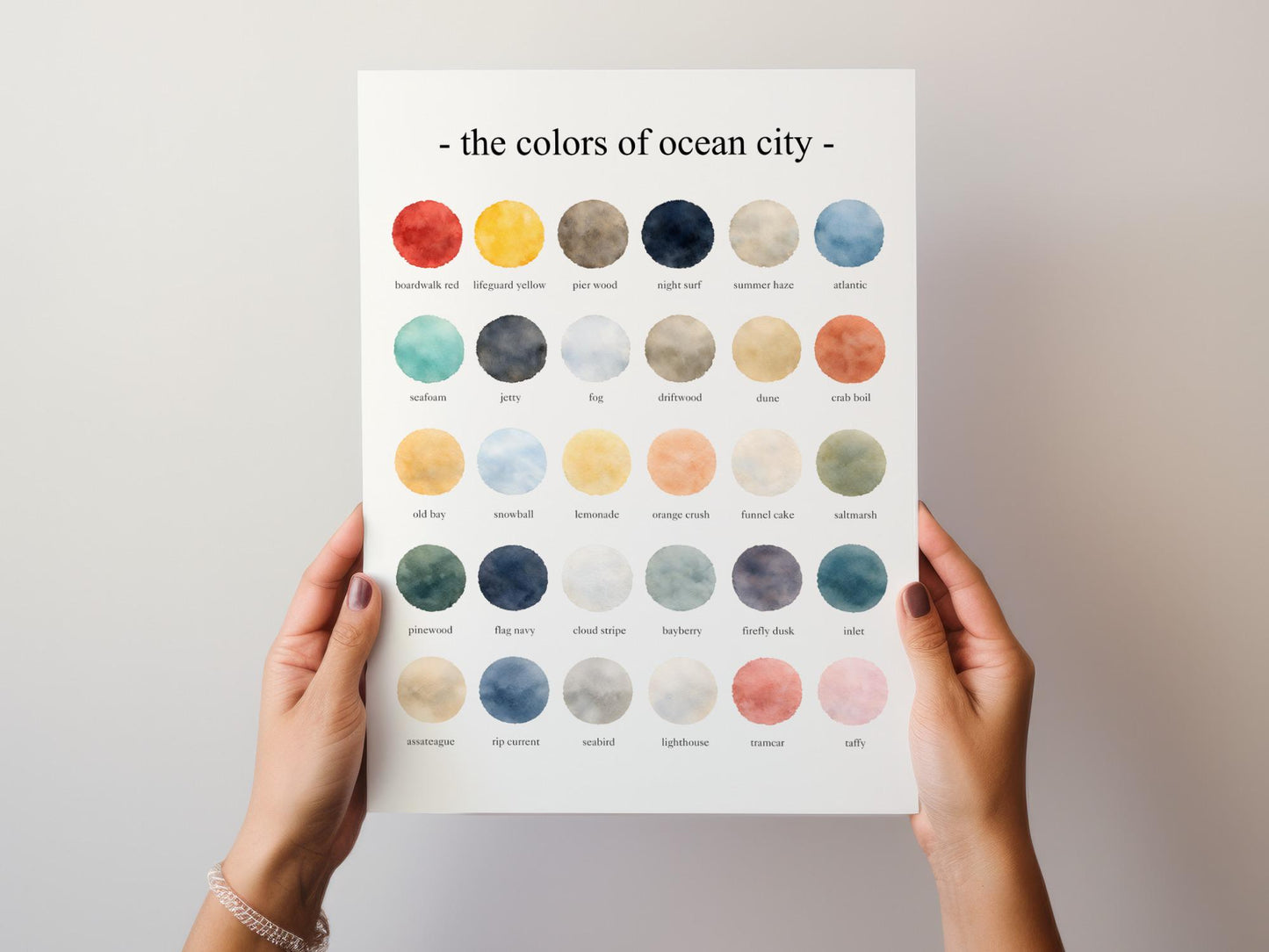 The Colors of Ocean City – Watercolor