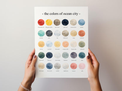 The Colors of Ocean City – Watercolor
