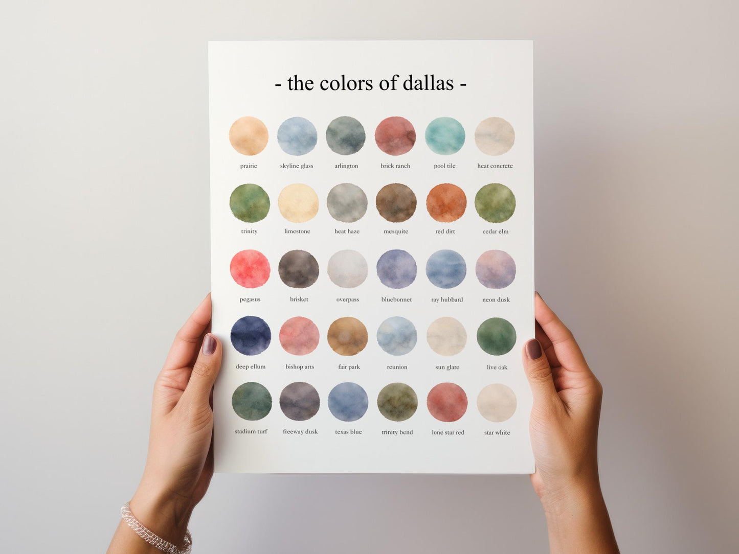The Colors of Dallas  – Watercolor
