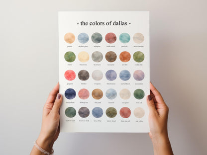 The Colors of Dallas  – Watercolor