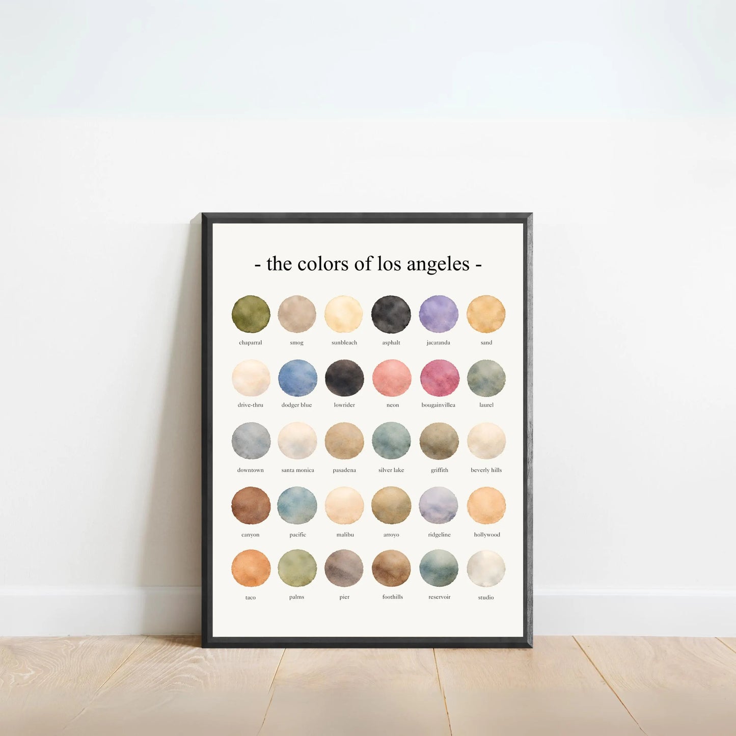 The Colors of Los Angeles – Watercolor