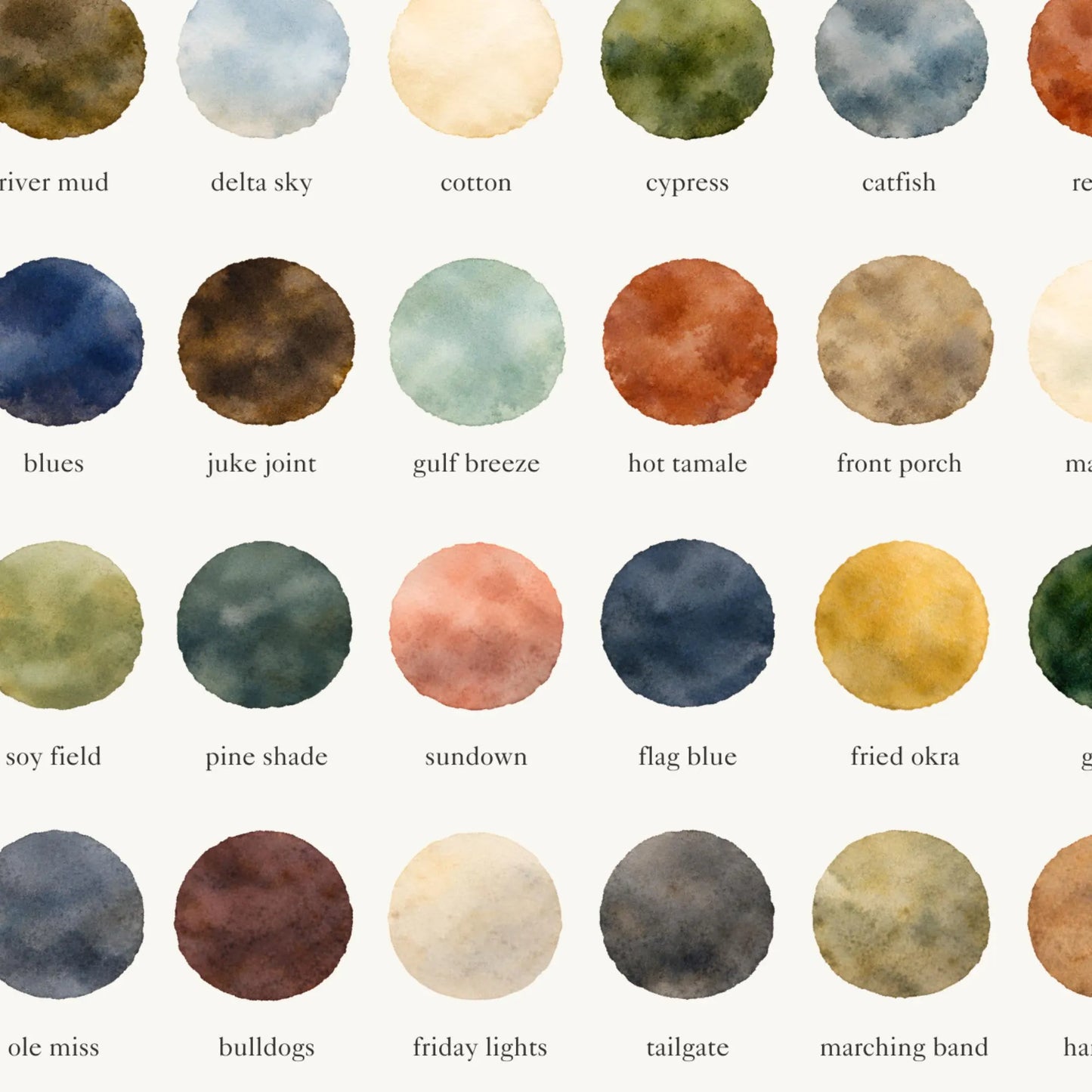 The Colors of Mississippi - Watercolor Print