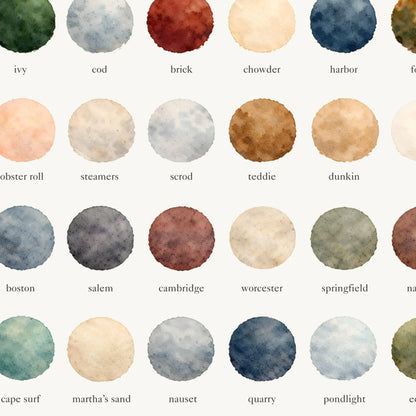 The Colors of Massachusetts - Watercolor Print
