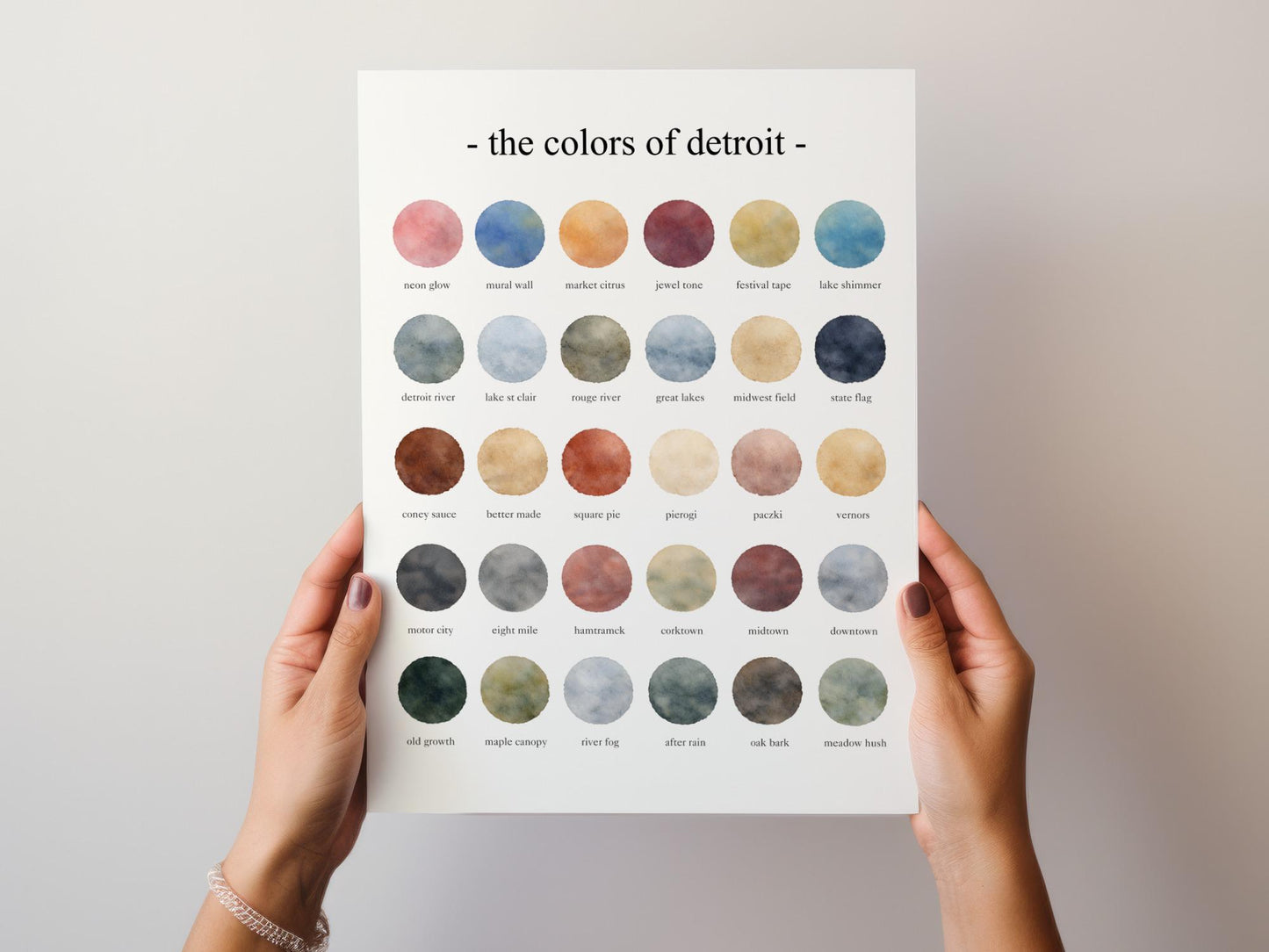 The Colors of Detroit – Watercolor